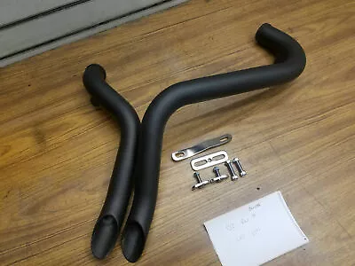 1 3/4  Black LAF L.A.F Drag Pipes Exhaust Harley Softail Touring Dyna Sportster • $89.95