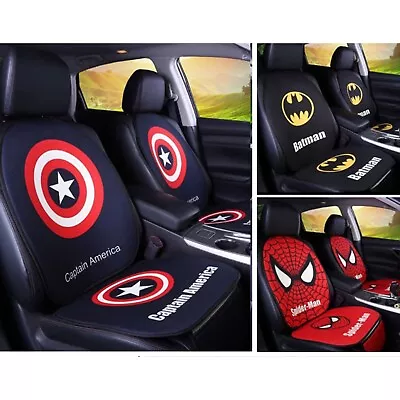 4pcs Universal Car Seat Cushion Protector Cover Batman Spiderman Captain America • $79.95