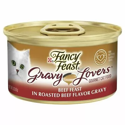 Fancy Feast Gravy Lovers Wet Cat Food Beef Feast In Roasted Beef Gravy 24 X 85g • $42.88