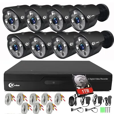 XVIM 1080P 8CH DVR Security Camera System Outdoor  Surveillance CCTV System • $189.99