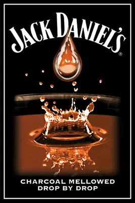 Jack Daniel's Charcoal Mellowed Poster (61x91cm)  Picture Print New Art Drop By • $9.95