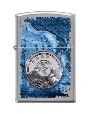 Zippo 209990 Ford Mustang Brushed Chrome Finish Lighter • $25.75