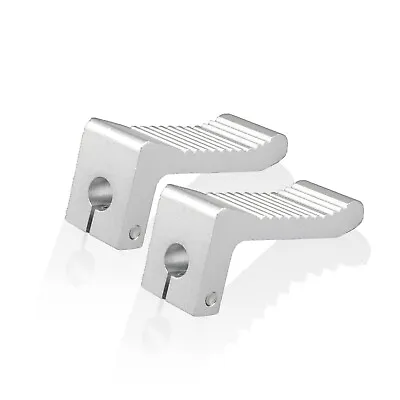 12mm Clamp On Foot Peg Rest Coleman Predator Mini Bike 212cc 301cc 420cc Silver • $10.95