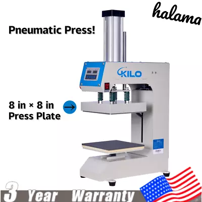 KILO 8 X8  Pneumatic Label Heat Press Heat Transfer Machine 2 In 1 Multifunction • $659