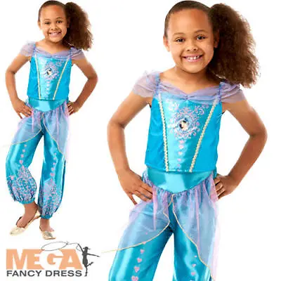 Jasmine Gem Princess Girls Fancy Dress Disney Aladdin World Book Day Costume • £11.99