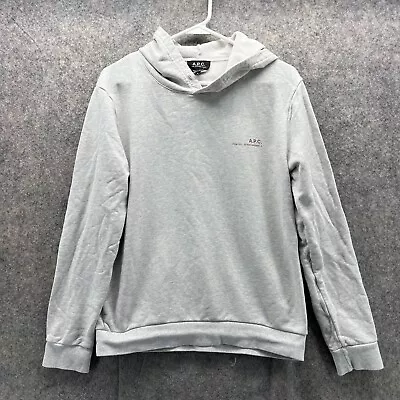 A.P.C Sweater Men Small Adult Gray Hoodie Sweatshirt Cotton Jacket Pullover • $35.88