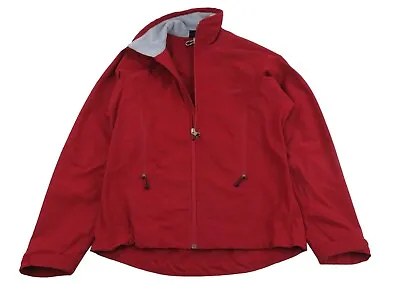 Patagonia Softshell Jacket Full Zip Red Figure 4 Windbreaker Women's Size Small • $41.99