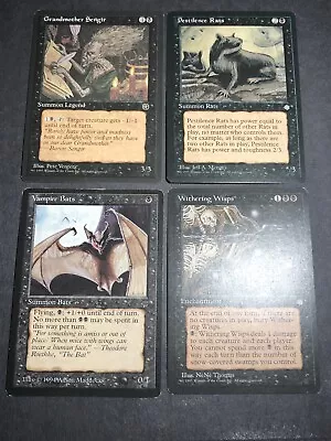 Spooky Old School Swamp Death Nightmare Lot Magic MTG Cards Legends Ice Age • $0.57