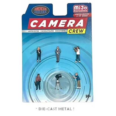 American Diorama 1:64 Diecast Metal Camera Crew Figure Set • $8.49