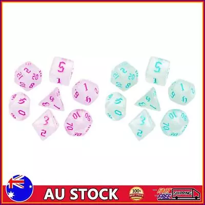 D4 D6 D8 D10 D12 D20 Polyhedral Dices Set Tabletop Role-Playing Game DND Dice • $8.09