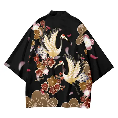 £19.93 • Buy Men Kimono Yukata Coat Jacket Japanese Retro Tops Cardigan Loose Haori Casual