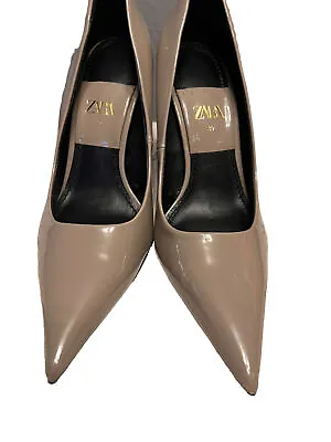 $36 • Buy Zara Beige Perfect Stiletto Heels 39 / 8