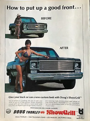 Vintage 1977 Sexy Chevrolet Pick Up Truck Accessories Original Color Ad SM050 • $6.25