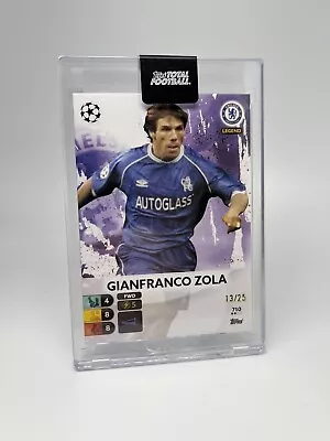 £46.34 • Buy 2022-2023 Topps Total Football - GIANFRANCO ZOLA #710 / Chelsea /25 Legend PR:13