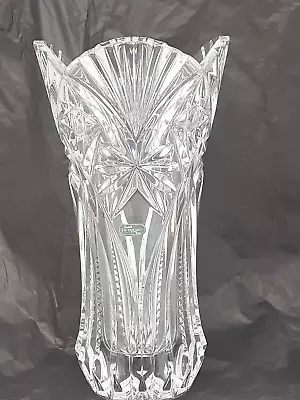 Crystal JG Durand Vincennes Cut Lead Crystal Vase Heavy Large 12  France • $80.99