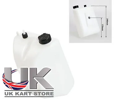 Petrol / Fuel Tank 5 Litre Quick Release Type Black Caps Go Kart • £26.53
