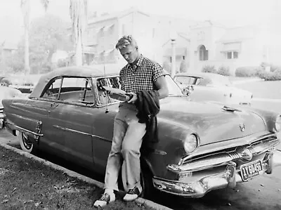 Hollywood Star Tab Hunter With Ford Skyliner  Picture Photo Print 13x19 • $18.50
