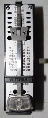 Wittner Taktell Super Mini Metronome German Made Works Fine No Cover Black • $9.99