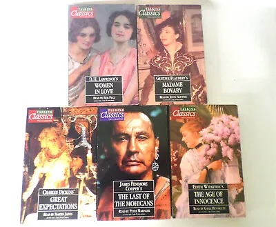 5 X Talking Classics Audio Books Cassette Tapes Bundle Job Lot 3 • £4.99