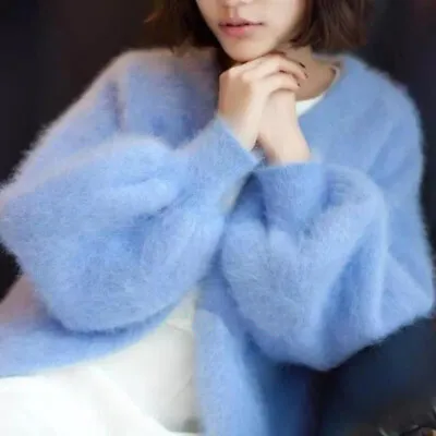 Women Mink Cashmere Cardigan New Spring Women V-Neck  Sweater Free Shipping S119 • $49.90