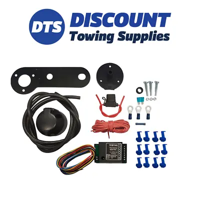 Universal Single 7 Pin Electric Towbar Wiring Kit Including Bypass Relay • £37.95