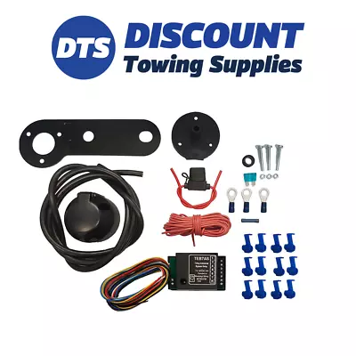 Universal Single 7 Pin Electric Towbar Wiring Kit Including Bypass Relay • £39.95