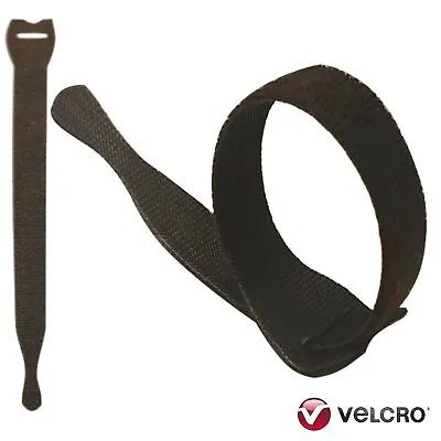 VELCRO® ONE-WRAP Hook & Loop Cable Ties 200mm 1-25pk Reusable Double Sided Strap • £2.87