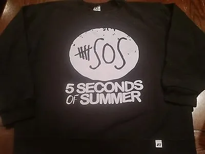 5 SECONDS OF SUMMER 5SOS Pop Punk Crewneck Pullover Sweater (M) E.U.C • $35.99