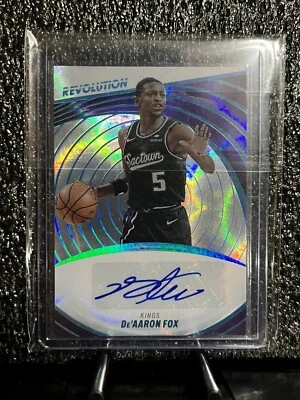 $120 • Buy 2022-23 Panini Revolution Infinite Auto De'Aaron Fox /25 Kings Auto🔥