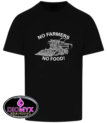 £20 • Buy JOHN DEERE COMBINE 'NO FARMERS - NO FOOD' T Shirt - Up To 6XL - FREE POSTAGE