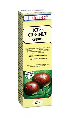 Biomed Horse Chestnut Cream Varicose Veins Tired Legs 60g/120g/FORTE/COOL • £7.99