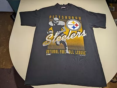 Vintage Pittsburgh Steelers T Shirt Trench Ultra Large 1994 • $12