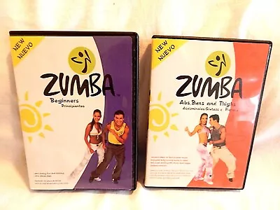  2 X DVD Zumba - Abs Buns And Thighs & Zumba Beginners  • $11