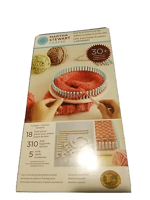 MARTHA STEWART CRAFTS Knit And Weave Loom Kit Knitting Loom Set BRAND NEW  • $24.99