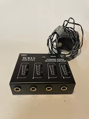 Rolls HA43 Pro Studio Stereo Headphone Amp With Power Cord - 4 Channels • $12