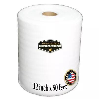 Mighty Gadget Foam Wrap Roll 12  Wide X 50' Ft 1/16  Thickness • $11.99