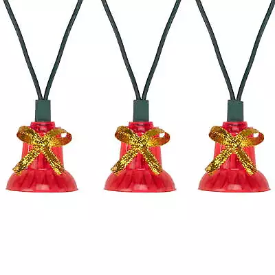 40-Count Musical Bells Multi-Function Christmas Lights 13ft Green Wire • $33.05