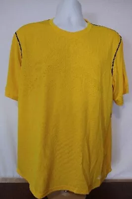 Men's New Balance Bio Cool Yellow Short Sleeve Workout Shirt Large • $8.99