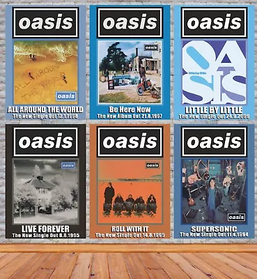 Oasis Replica Album And Singles Fine Art Posters Various Designs Available • £7.99