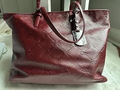 LONGCHAMP LM Cuir Large Tote Bag Leather Handbag Purse Logo NEW • $280