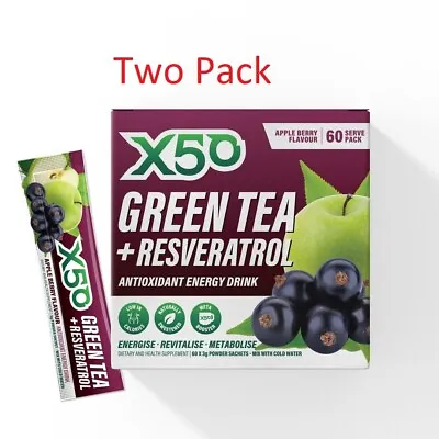 Green Tea X50 60 Serves X2 | BUNDLE SAVER DEAL • $89.85