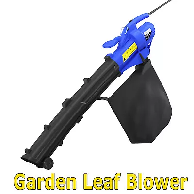 3500W Leaf Blower Electric Garden Vacuum Hoover Van Mulcher Shredder 3 In 1 +Bag • £38.71