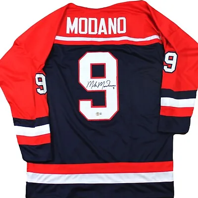 MIKE MODANO SIGNED Team USA Custom Jersey W/COA Beckett Autographed Olympics • $109.99