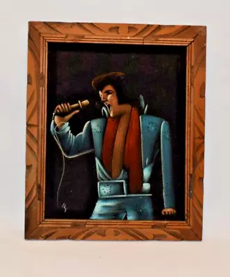 Vintage Velvet ELVIS PRESLEY Rock N Roll ORIGINAL ( Signed By Artist ) • $59.99