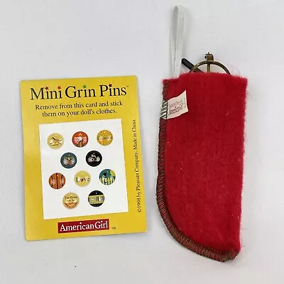 American Girl Pleasant Company Molly Tortoiseshell Glasses Case & Mini Grin Pins • $24.99