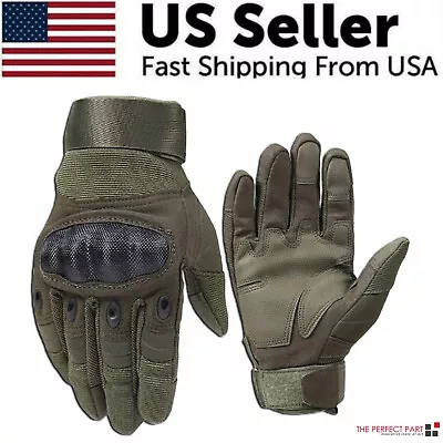 Tactical Motorcycle Motocross Full Finger Gloves Motorbike Riding Racing Mittens • $14.89