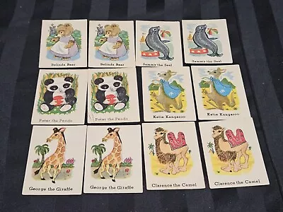 Vintage Cards From Memory Animal Game - Lot Of 31 • $5