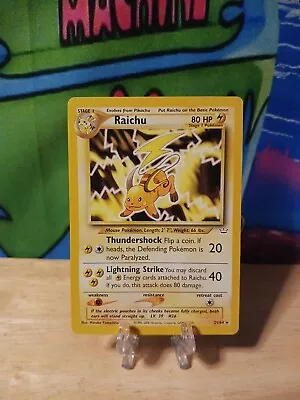 Raichu 21/64 - Neo Revelation -  Non Holo Rare Pokemon TCG Vintage Card VLP • $7