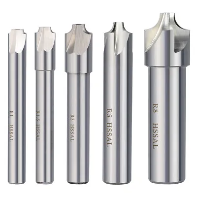 R1.0-R12 HSS Corner Rounding End Mill Radius Milling Cutter CNC Router Bits 1Pc • £6.19