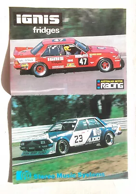 XE Ford Falcon Race Cars Poster From A Magazine English Bulson Callaghan Graham • $12